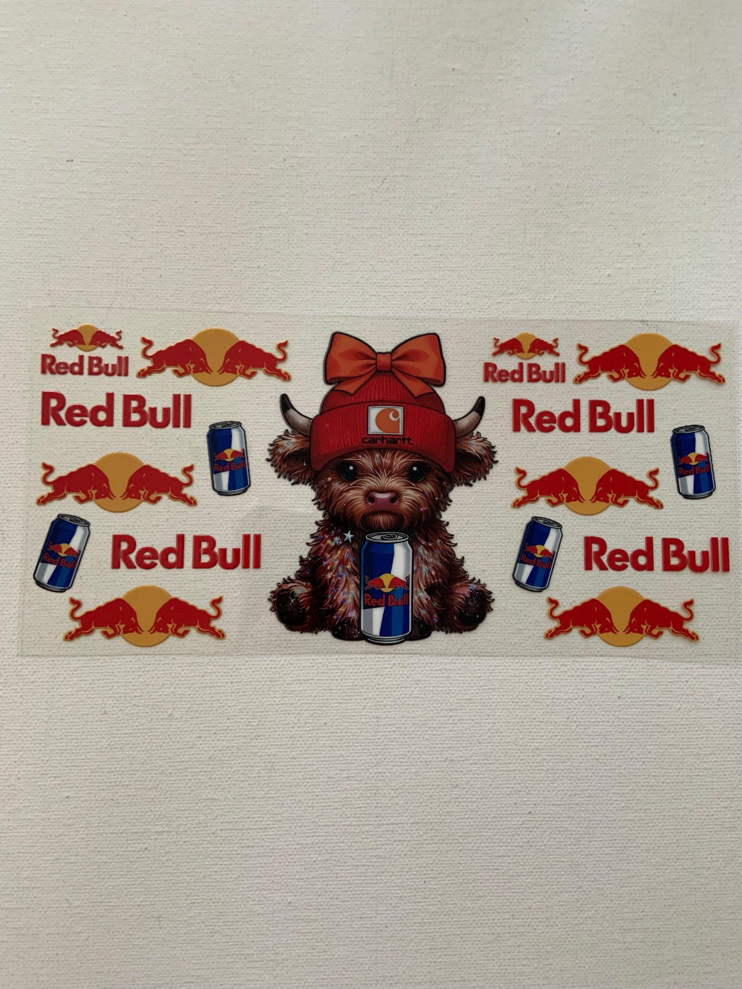 Cow and Red bull decal