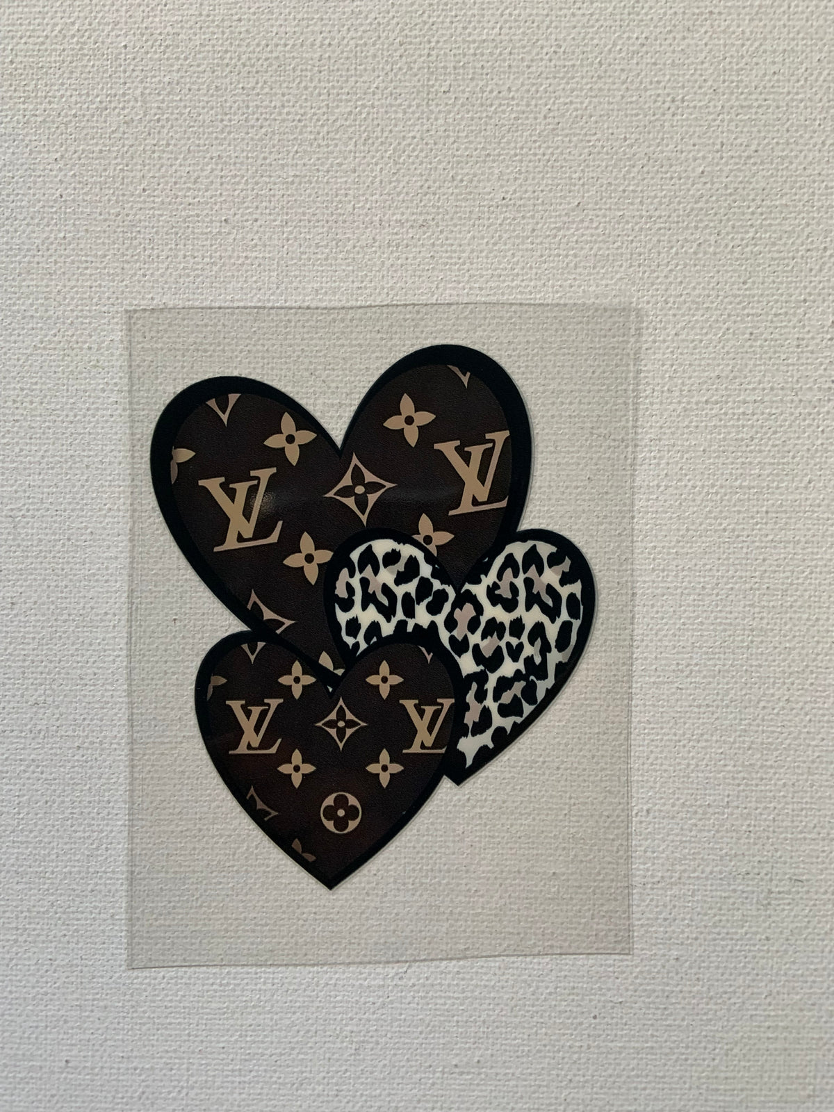 Lv hearts small decal
