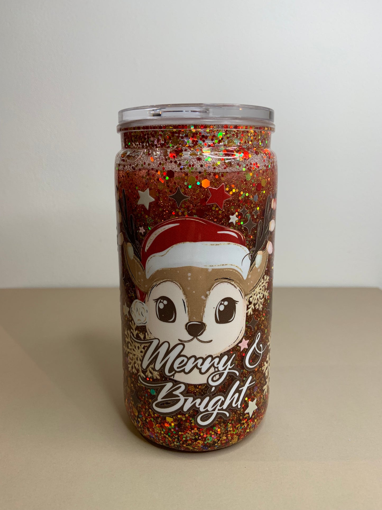 Cute Christmas Cup packed with glitter 🤩