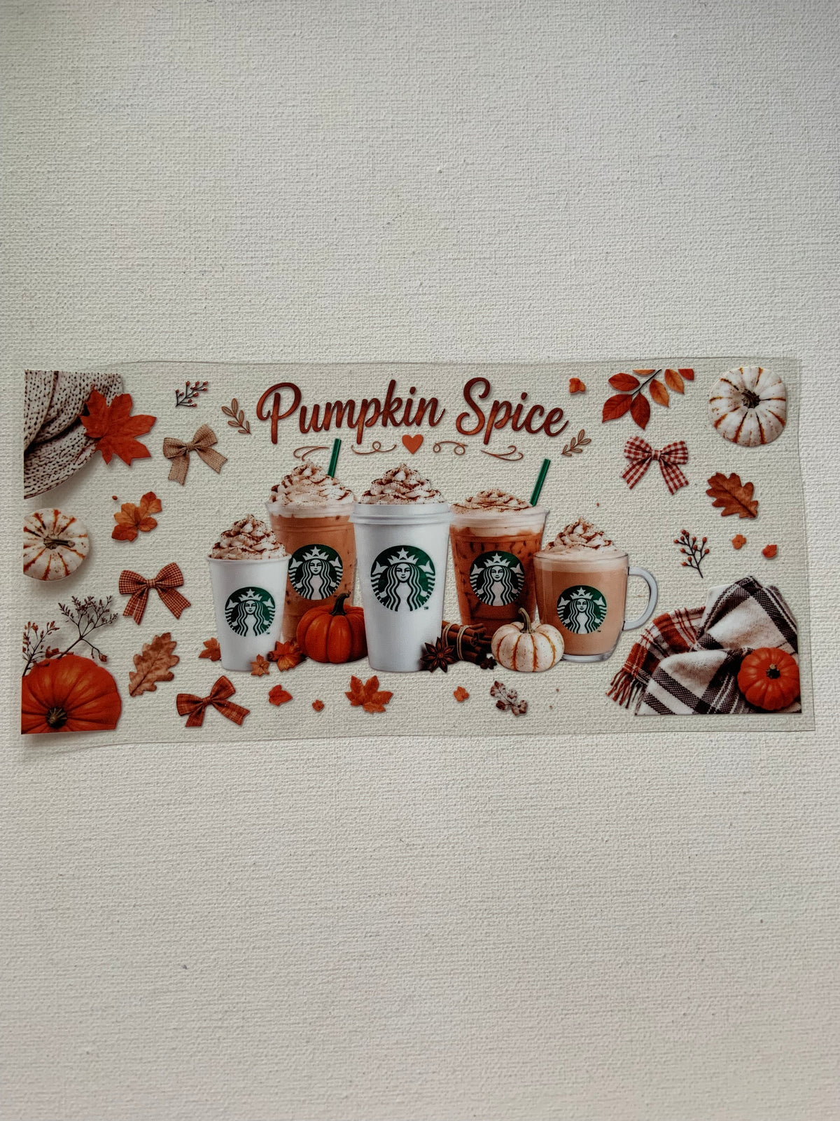 Pumpkin spice decal