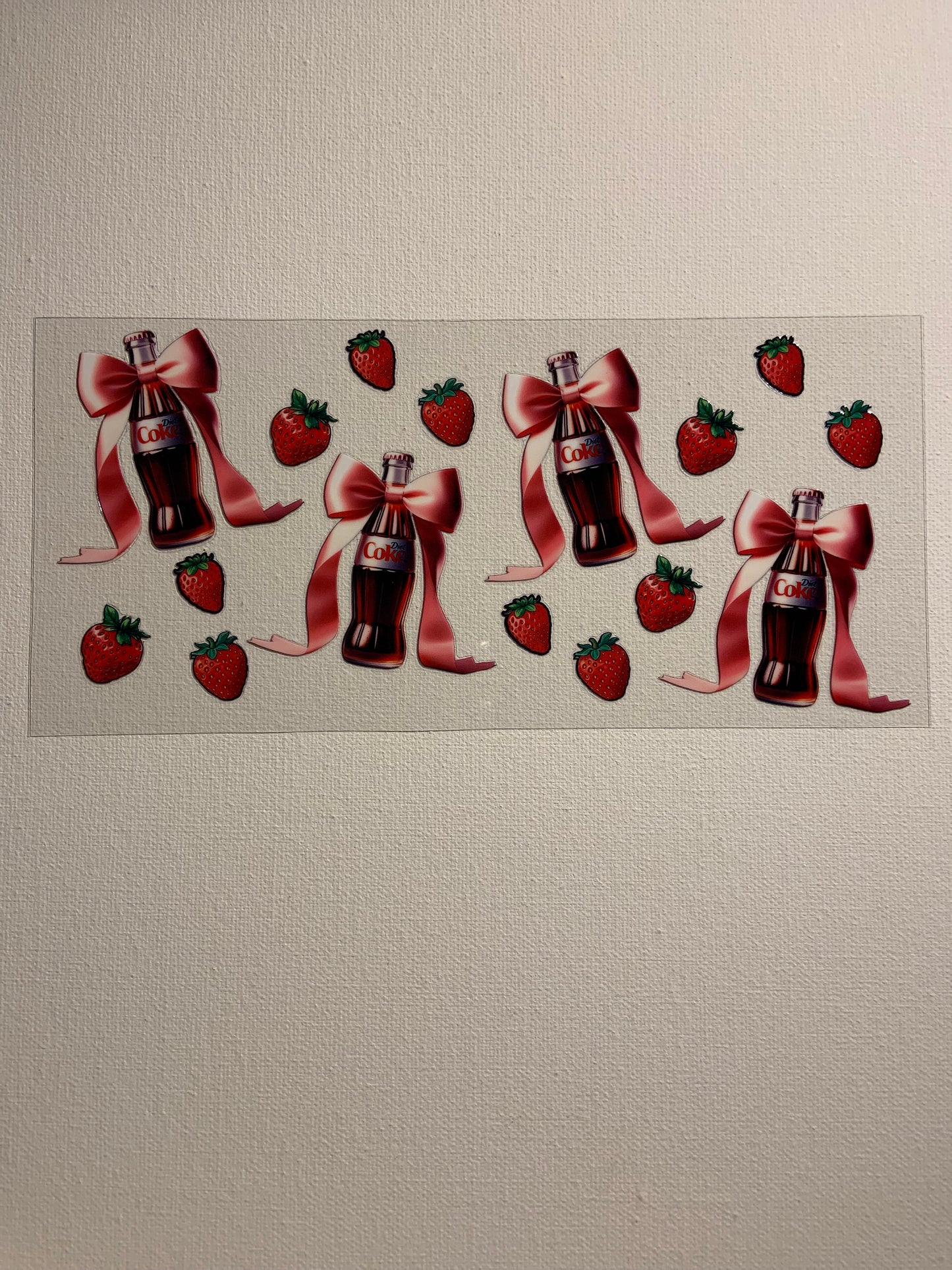 Diet Coke with Bows Decal