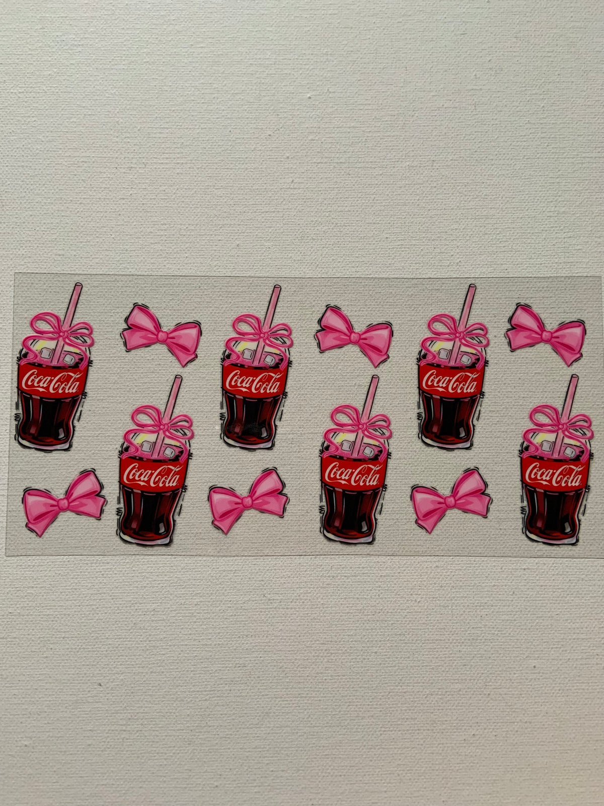 Coca Cola and bows decal