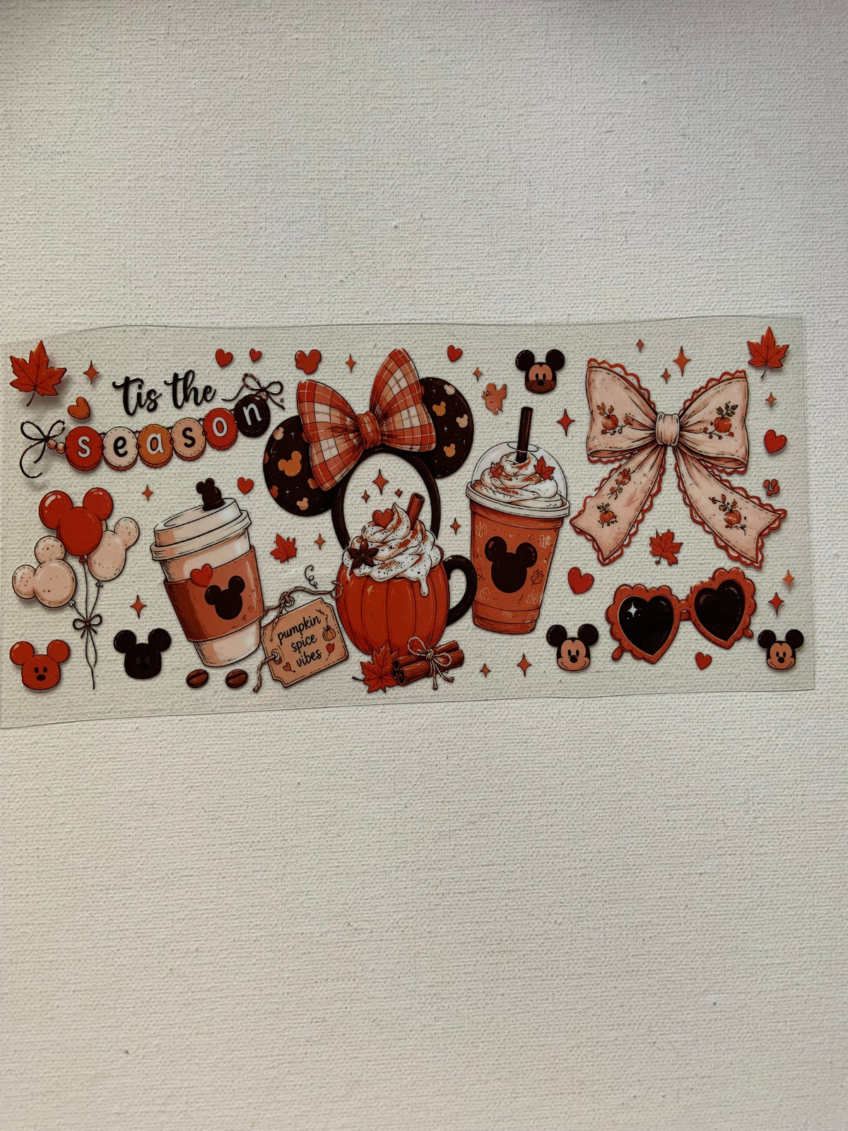 Pumpkin latte decal