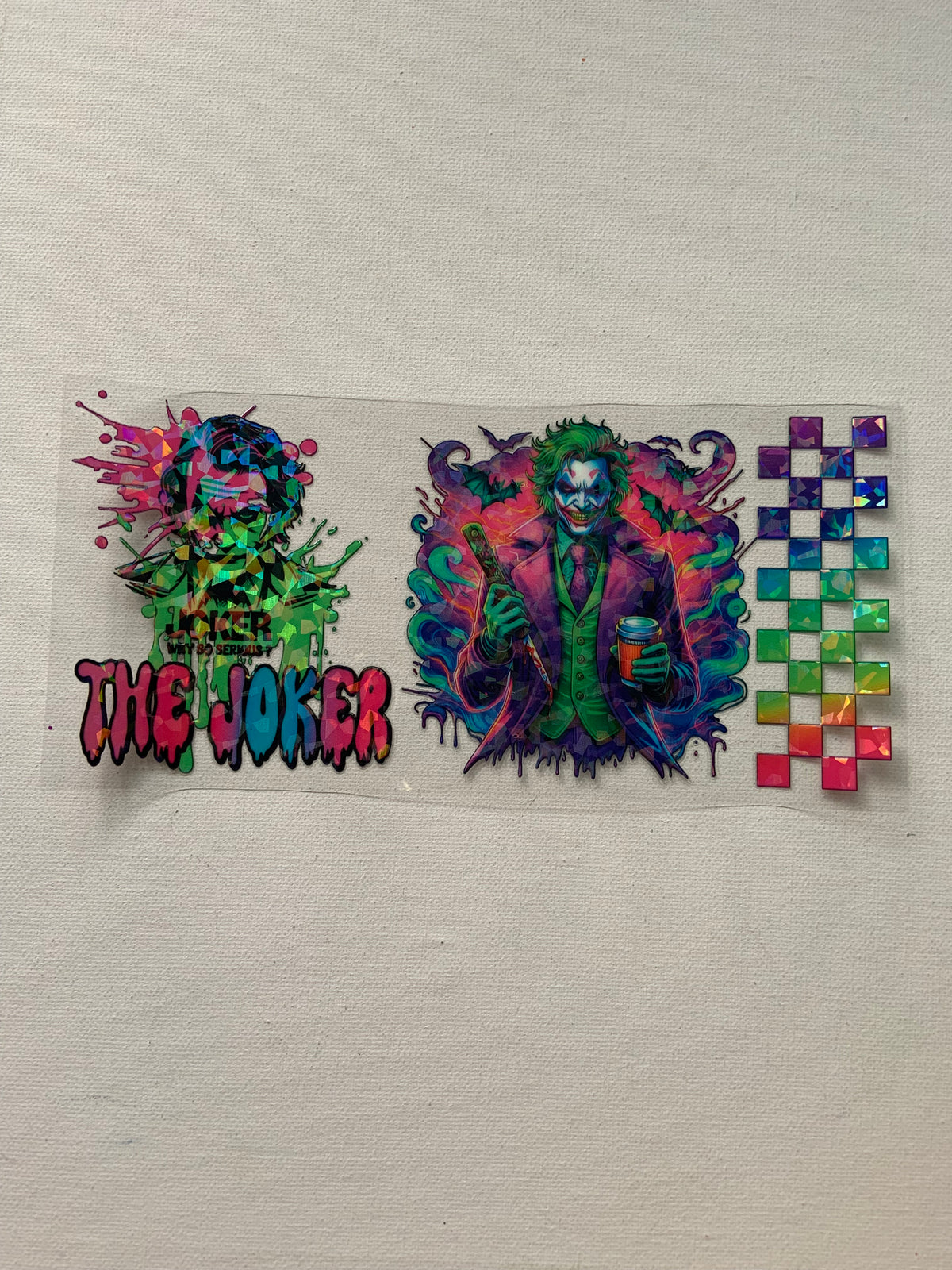 Joker holographic decal