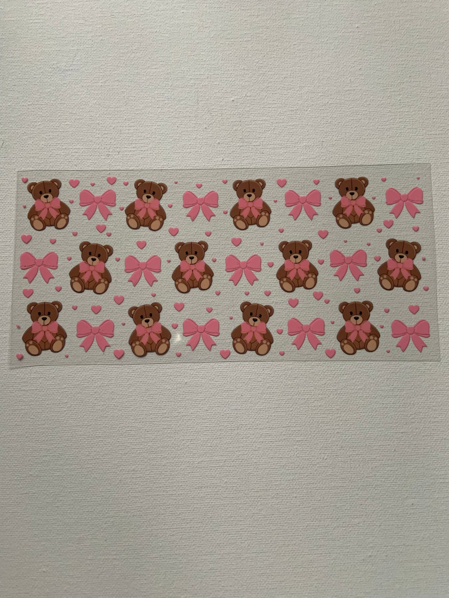 Bears and bows decal