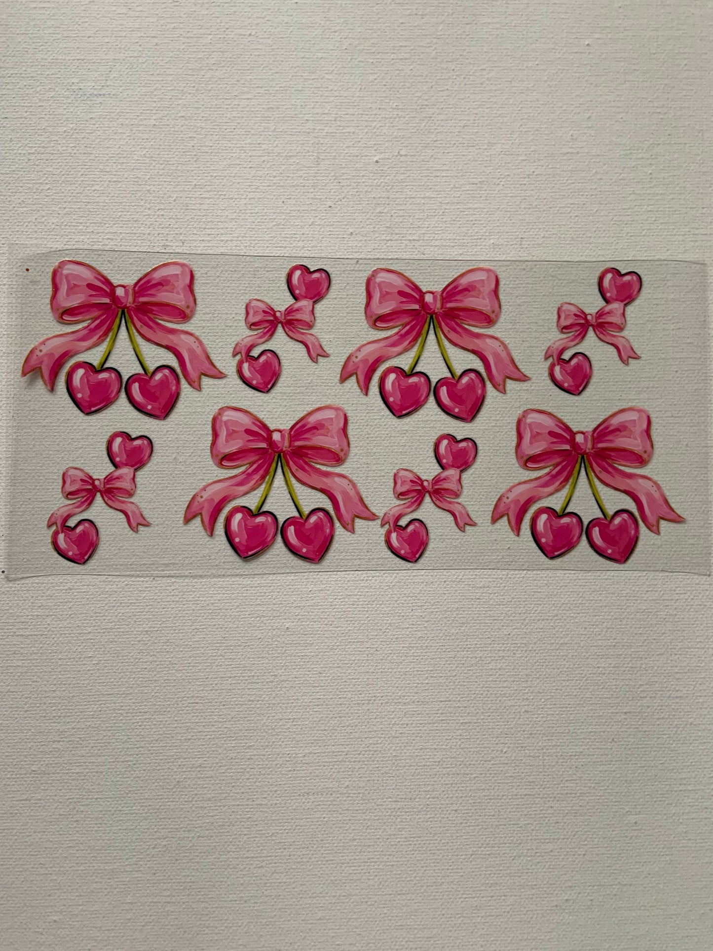 Cherry and bows decal