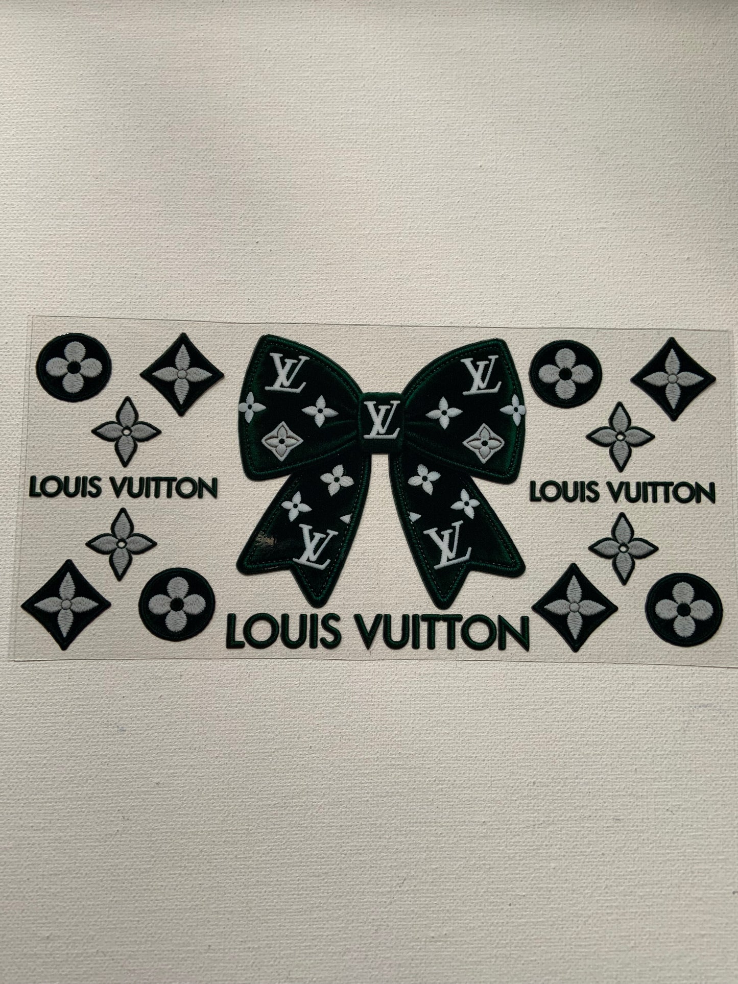 Designer inspired bowl decal
