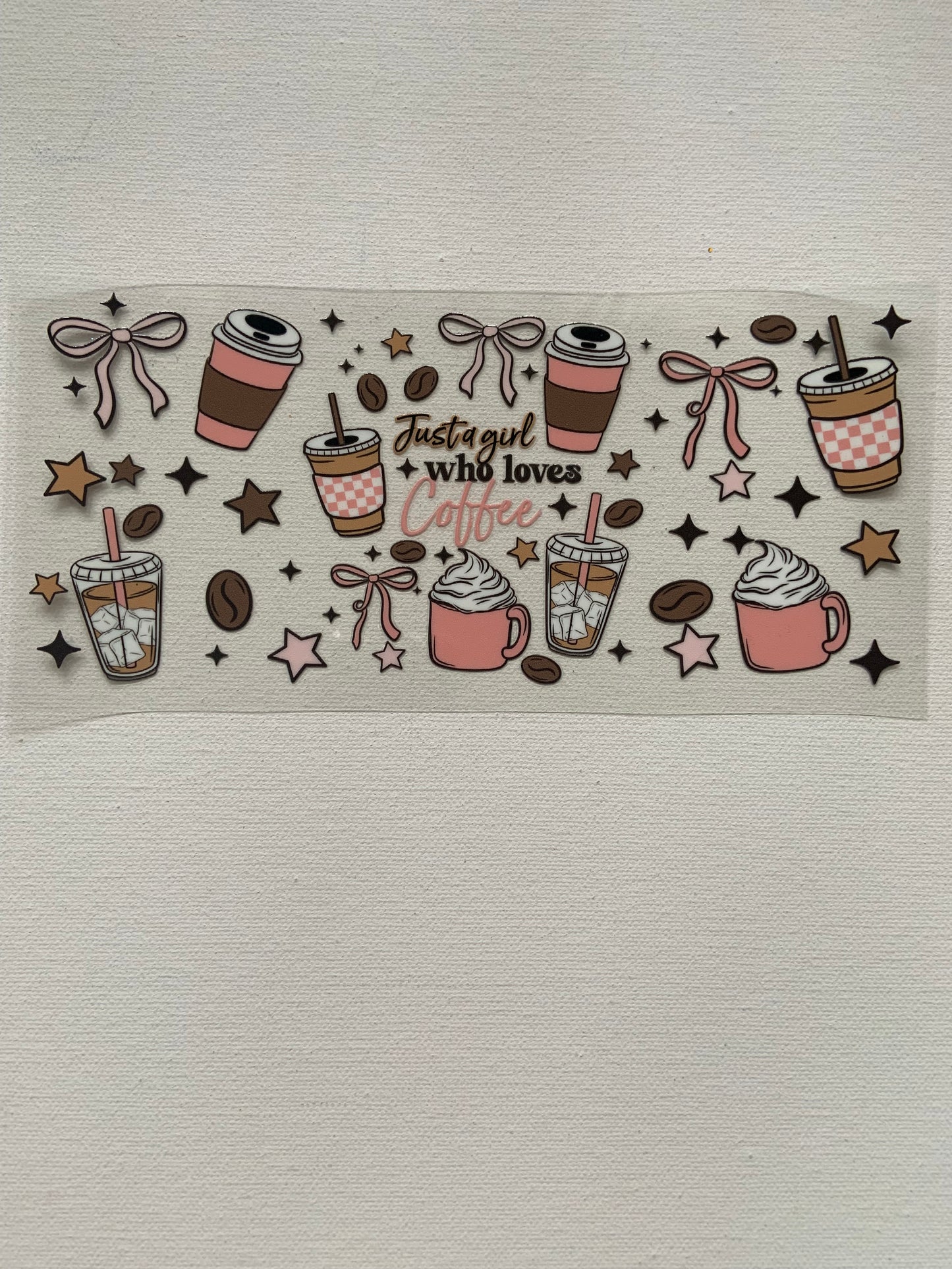 “Just a girl who loves coffee” Decal