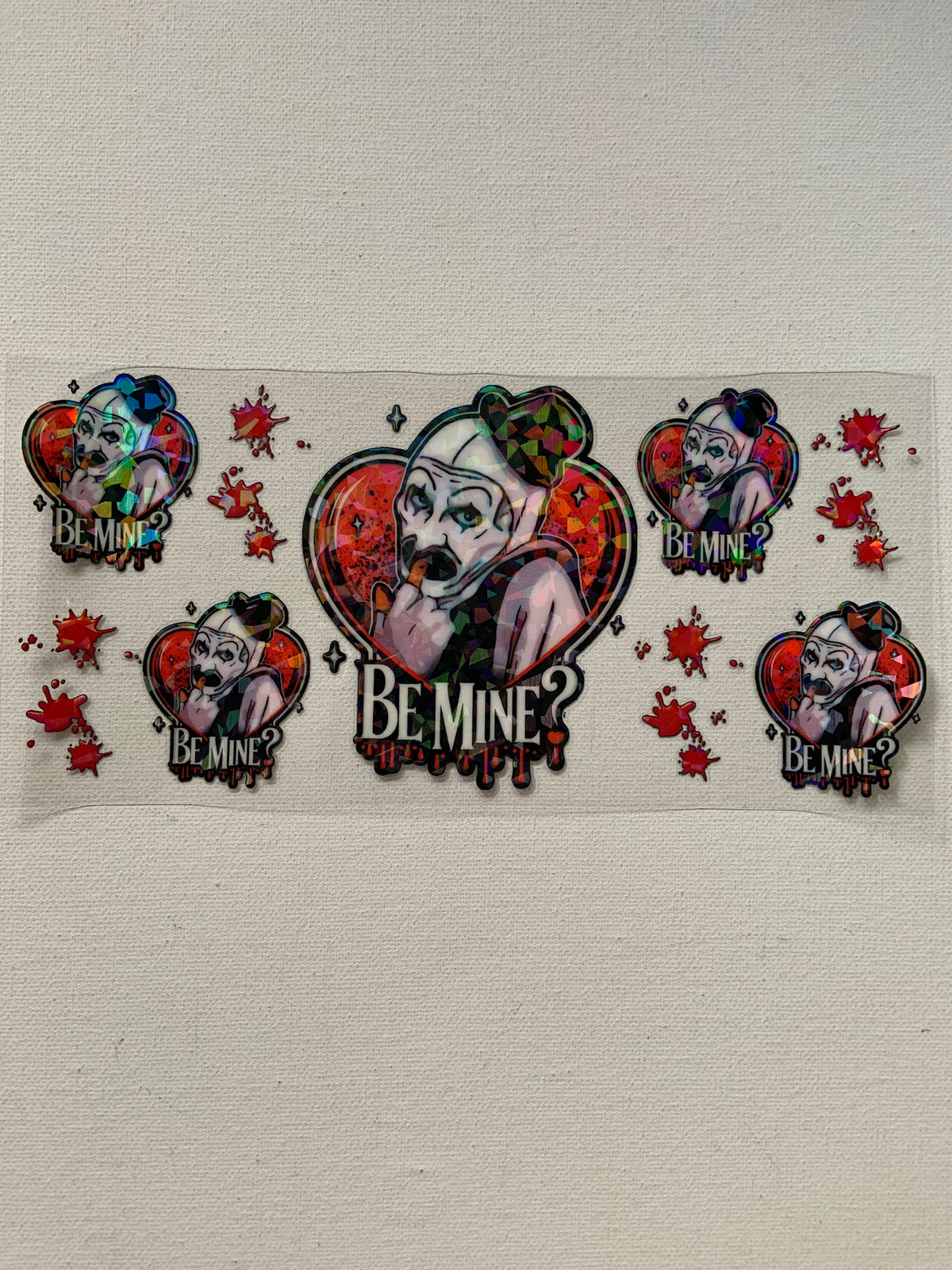 Horror holographic decal