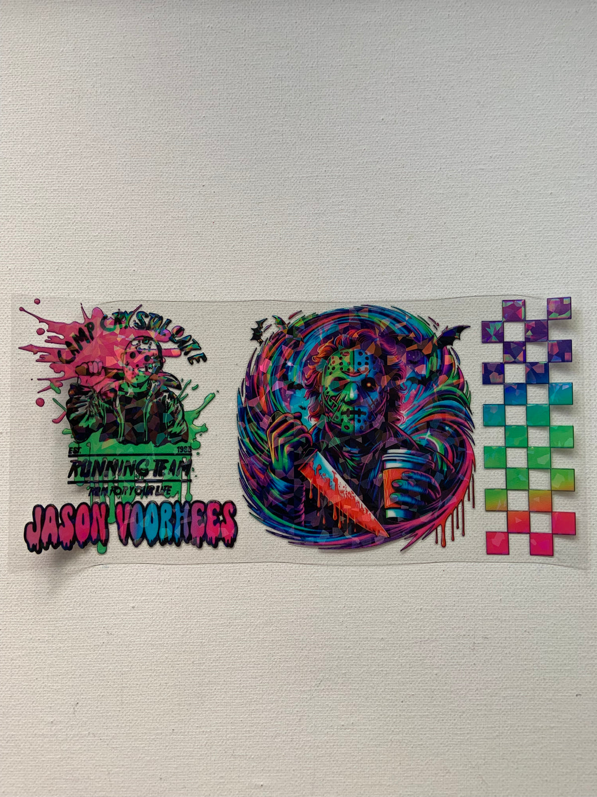 Horror holographic decal