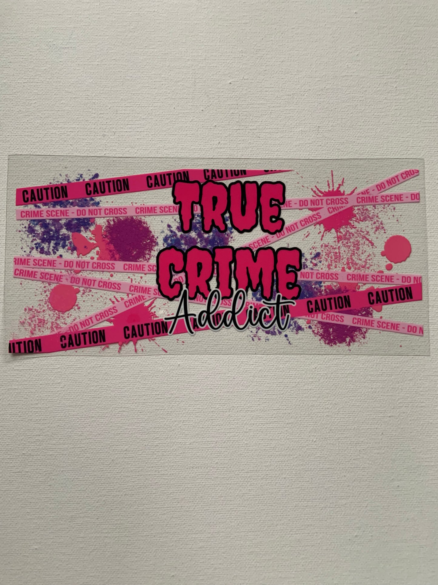 True crime addict decal