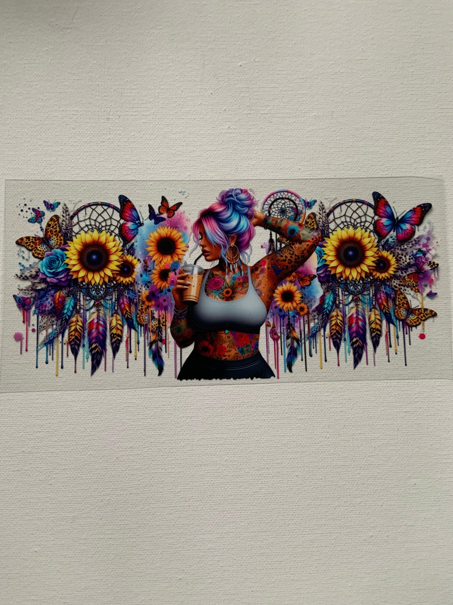 Tattoo girl decal