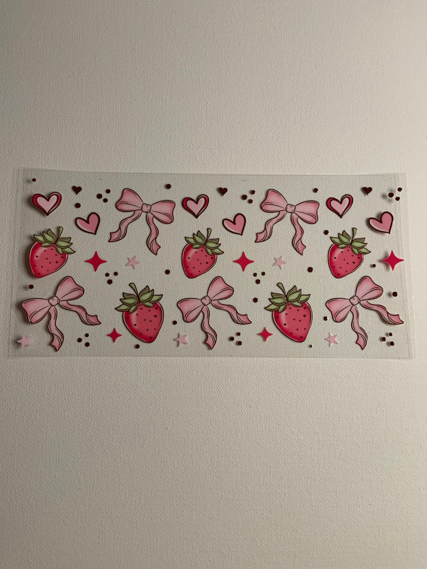 Strawberries and Bows Decal