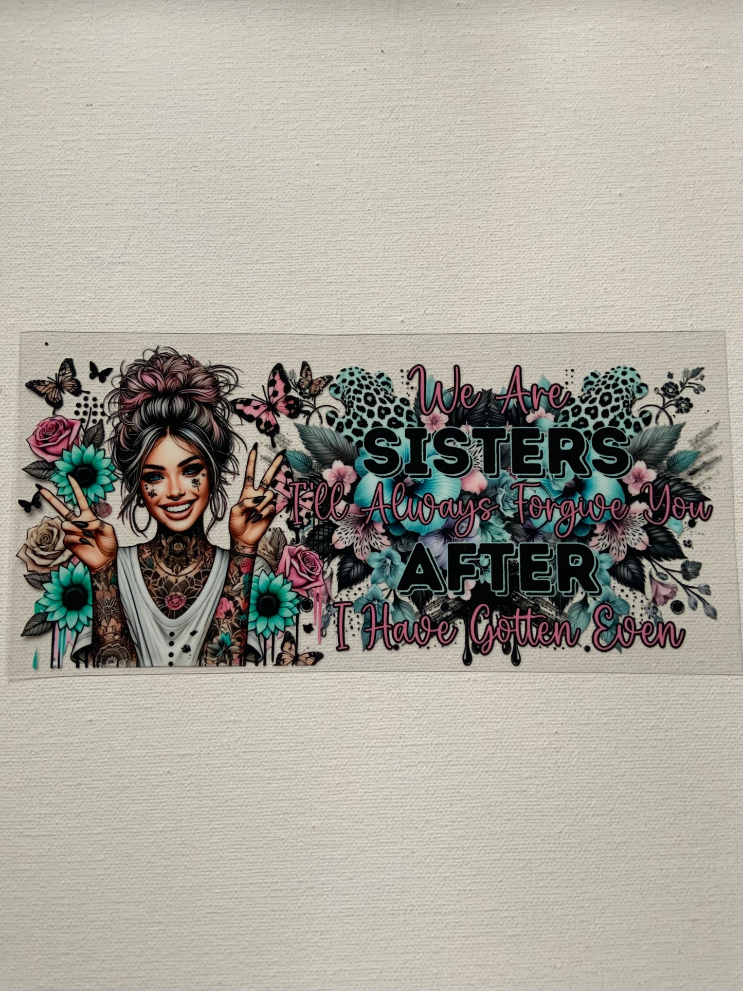 Tattoo girl decal