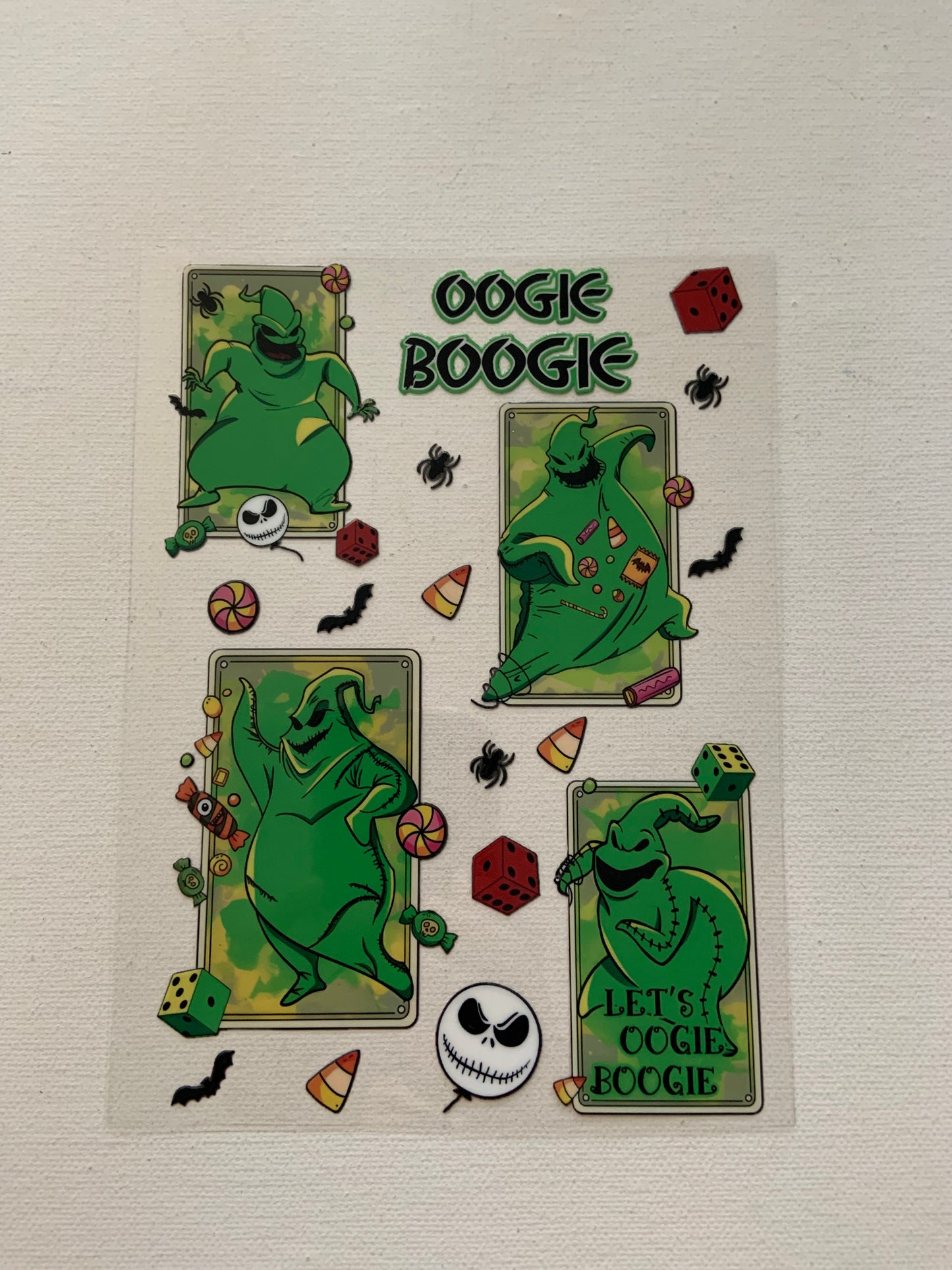 Oogie boogie decal for 24oz cup