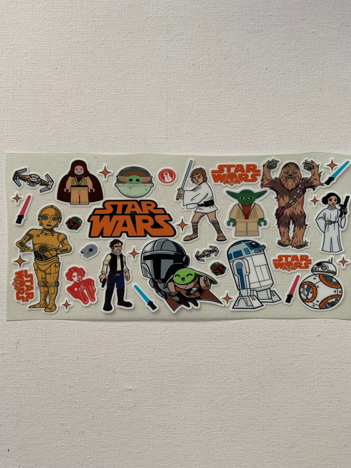 Star Wars glow in the dark decal