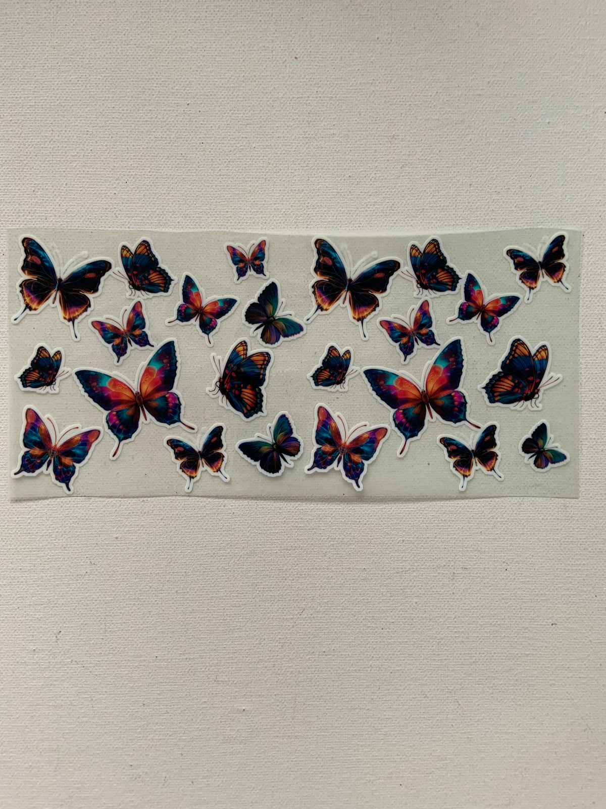Butterflies glow in the dark decal