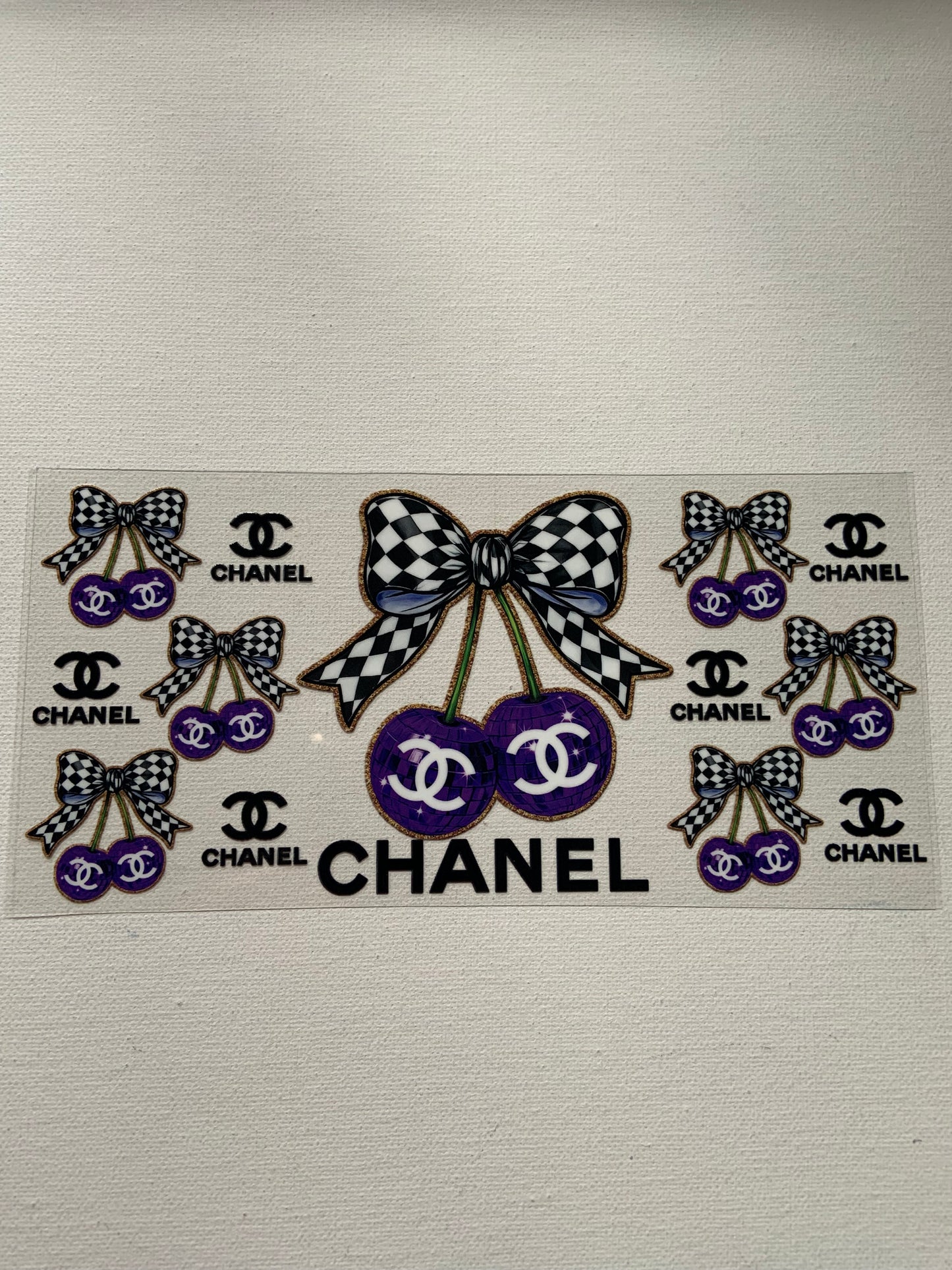 Designer inspired cherry decal