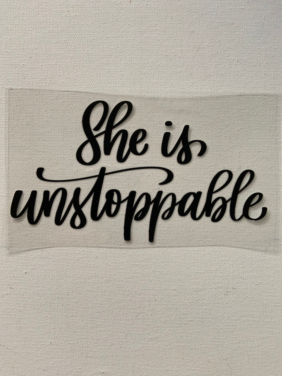 She is unstoppable small decal