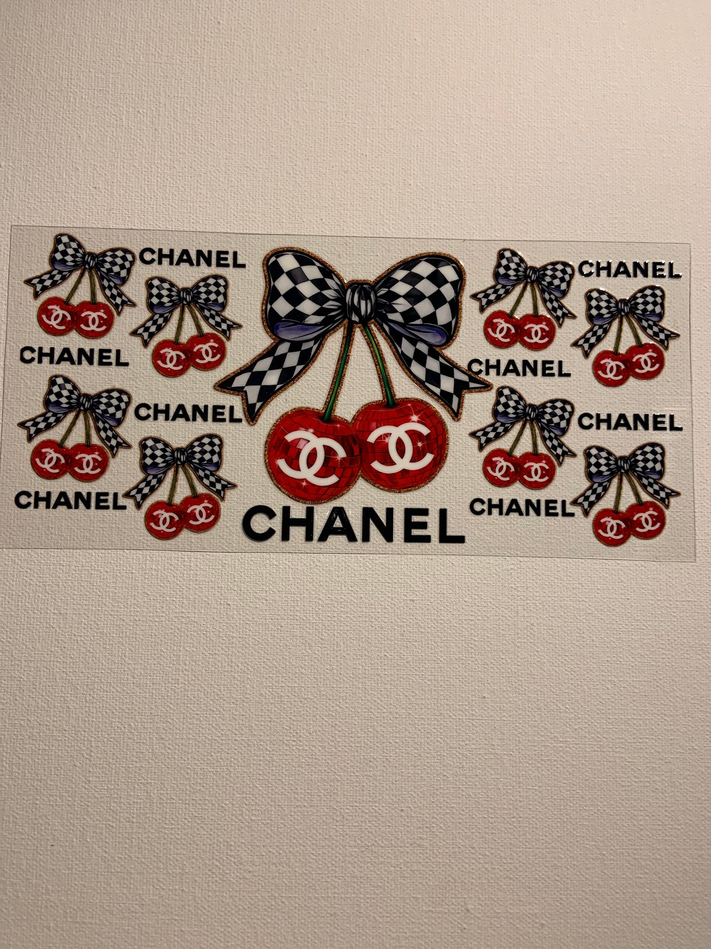 Designer inspired CC Cherry Bows Decal