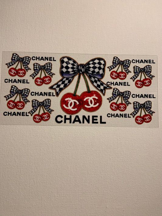 Designer inspired CC Cherry Bows Decal