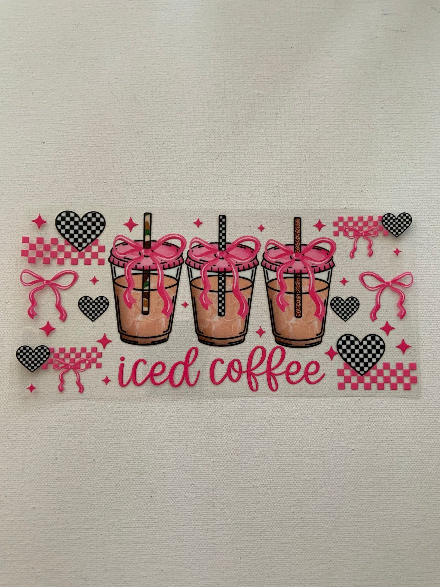 Iced coffee decal