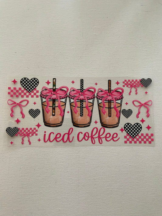 Iced coffee decal