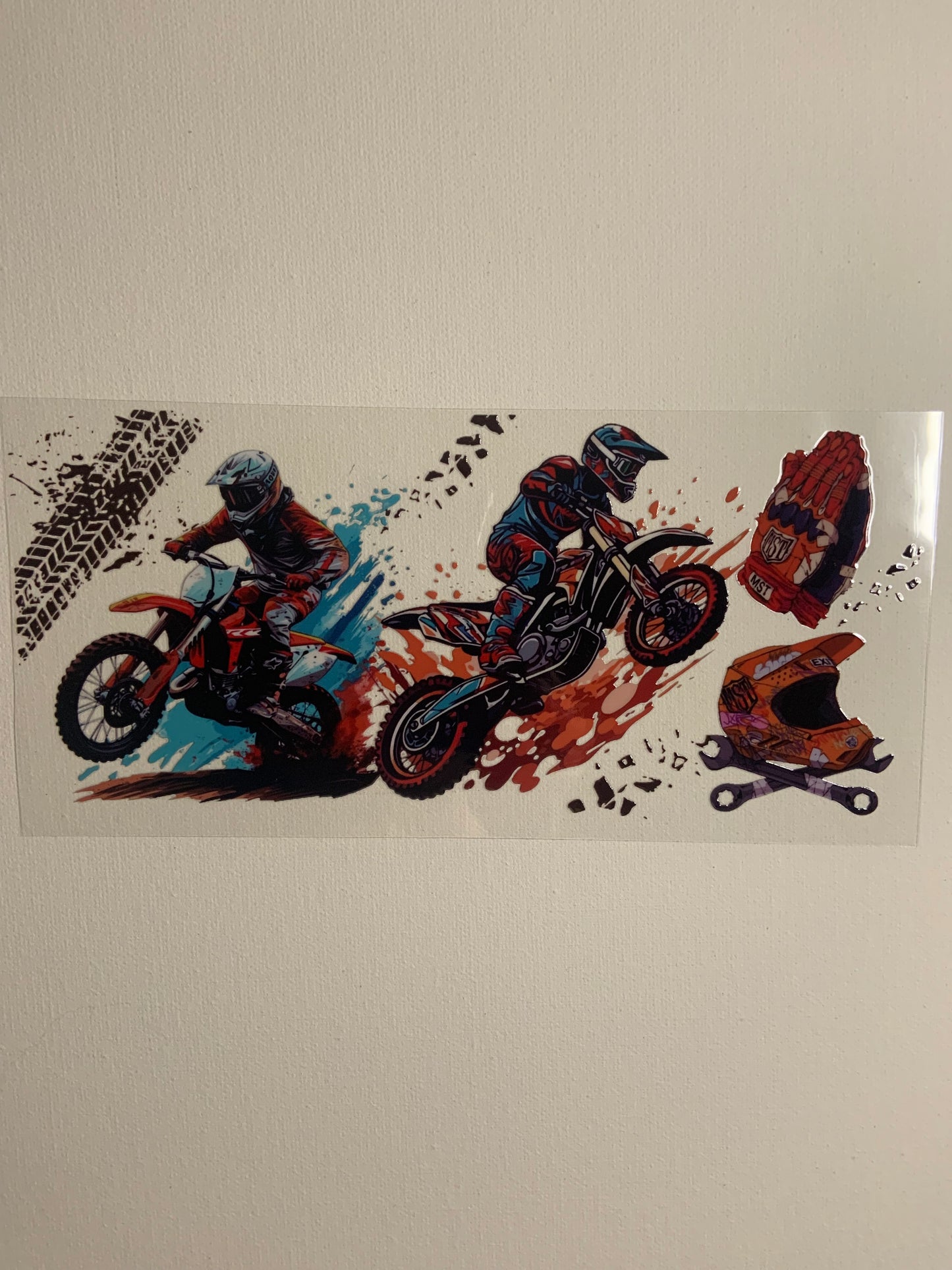 Dirt Bike Racing Decal
