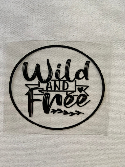 Wild  and Free Small decal