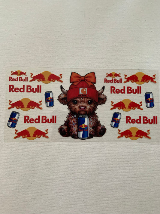 Cow and Red bull decal