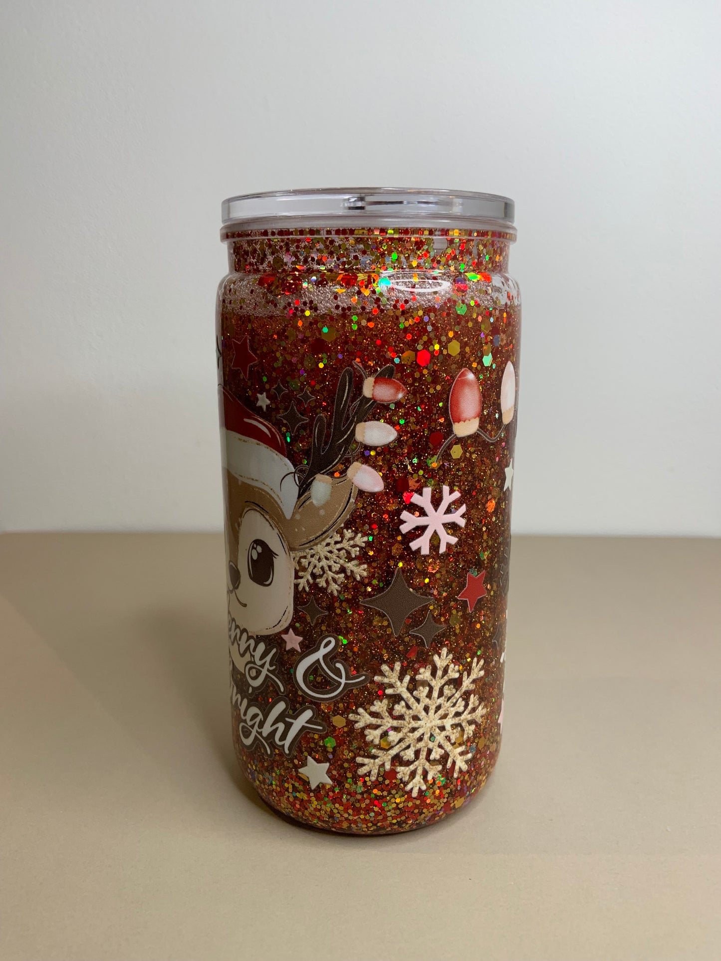 Cute Christmas Cup packed with glitter 🤩