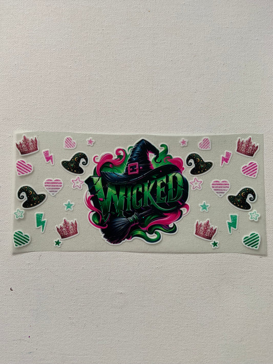Wicked glow in the dark decal