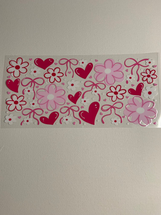 Bows, Flowers and Hearts Decal