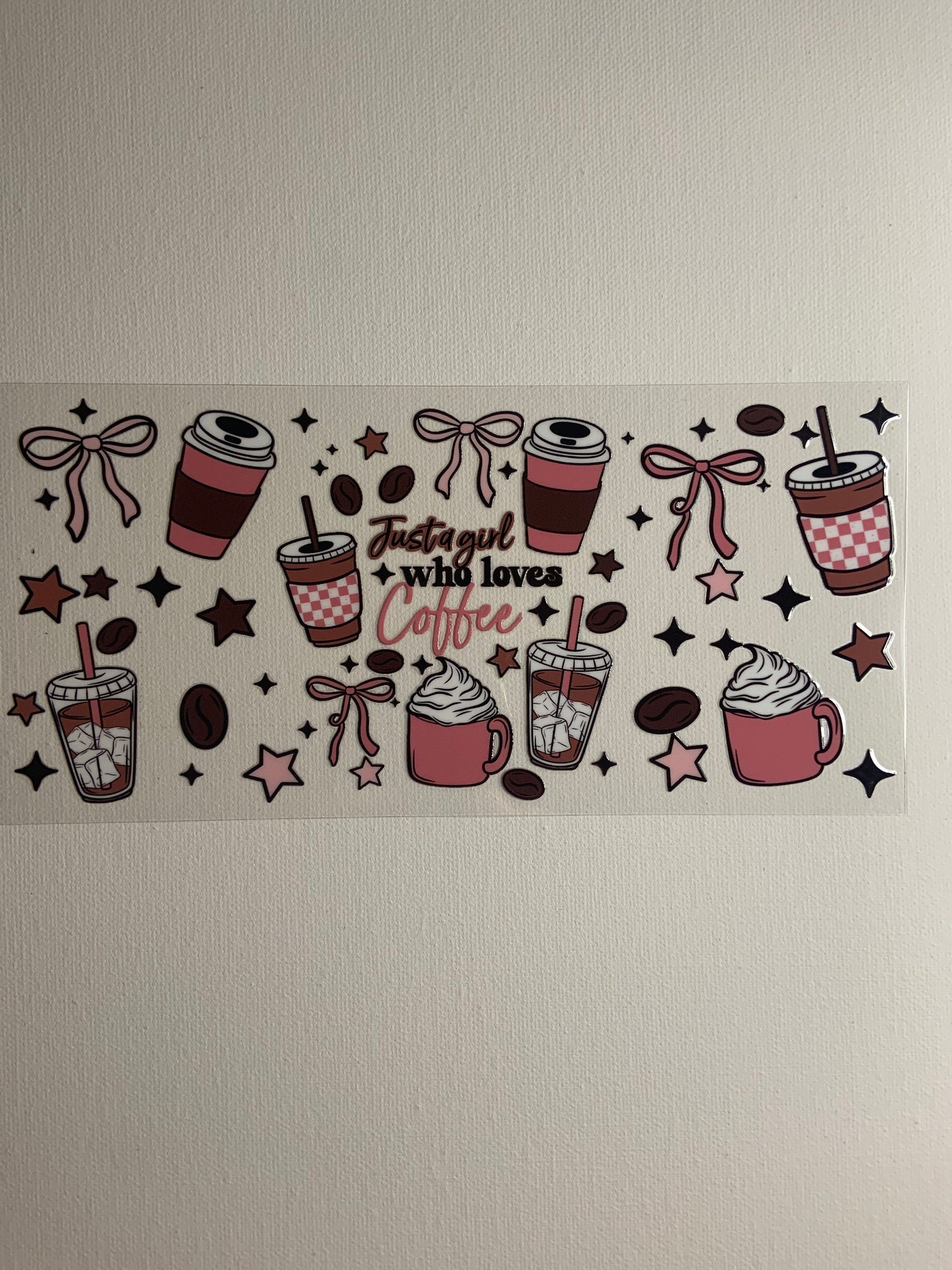 “Just a girl who loves coffee” Decal