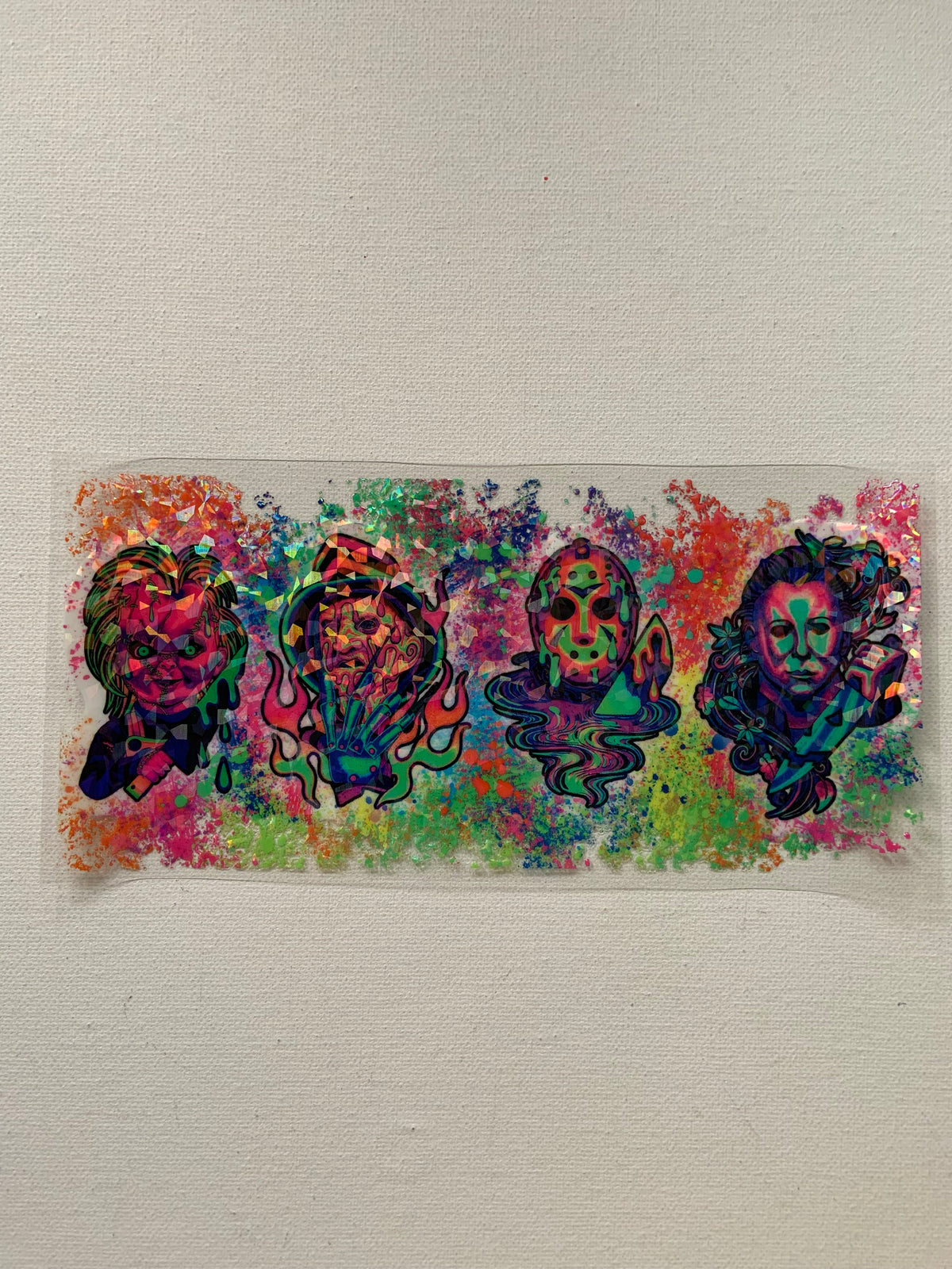 Horror holographic decal