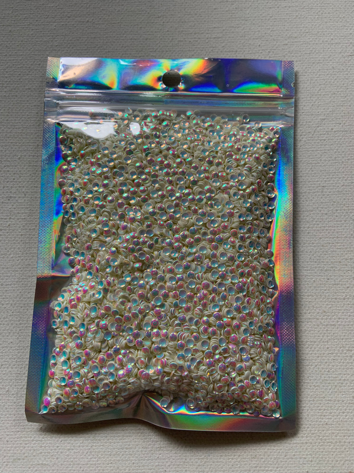 Big pro bubble glitter, white/multicoloured, 2oz/56 grams