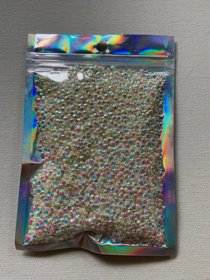 Big pro bubble glitter, white/multicoloured, 2oz/56 grams