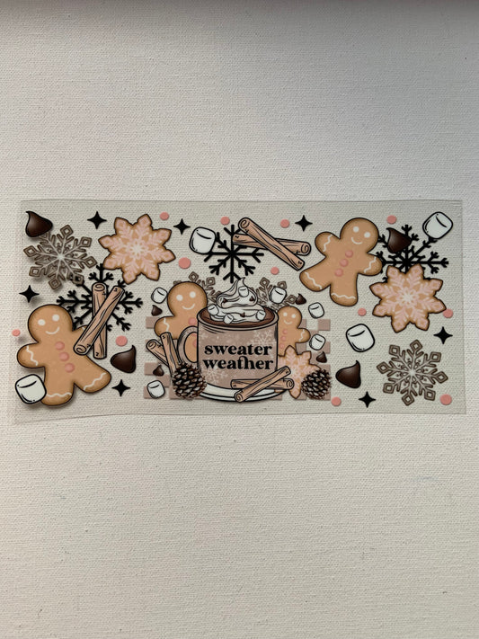 Sweater weather decal