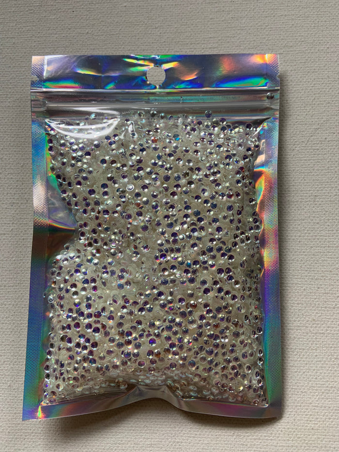 Big pro bubble glitter, white/silver, 2oz/56 grams