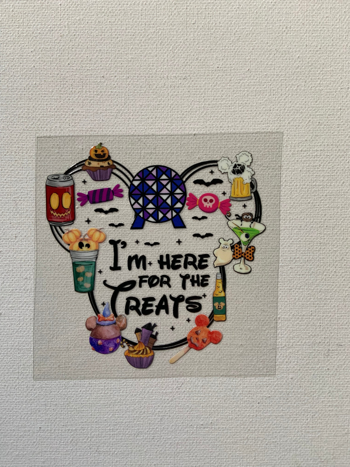 I am here for the treats small decal