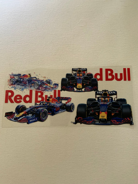 Red bull cars decal