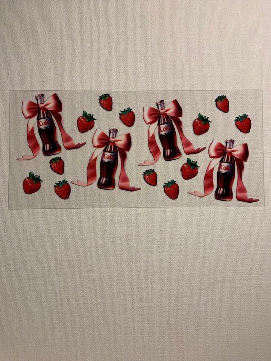 Diet Coke with Bows Decal
