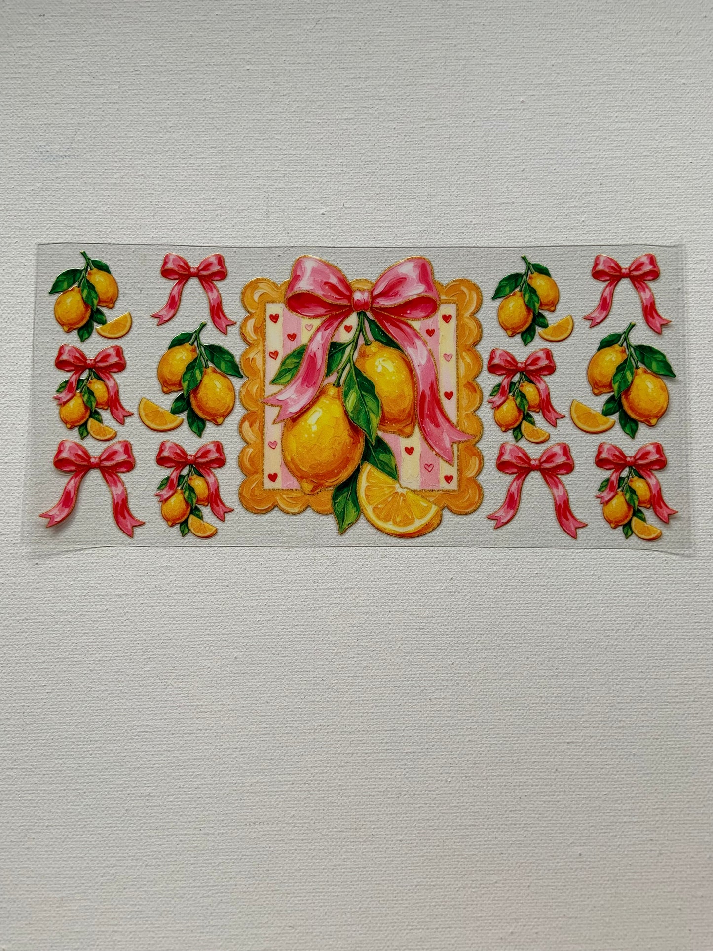 Lemons and bows decal