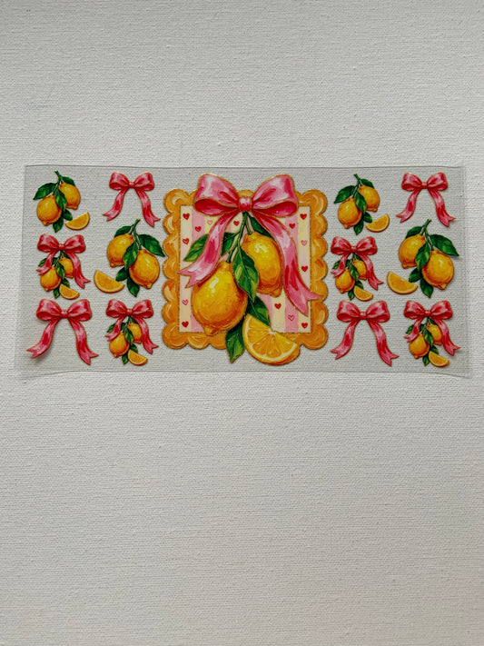 Lemons and bows decal