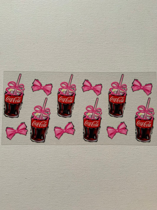 Coca Cola and bows decal