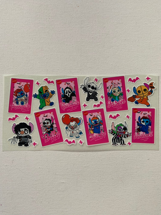 Stitch Halloween glow in the dark decal