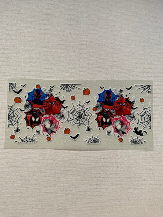Spiderman halloween glow in the dark decal
