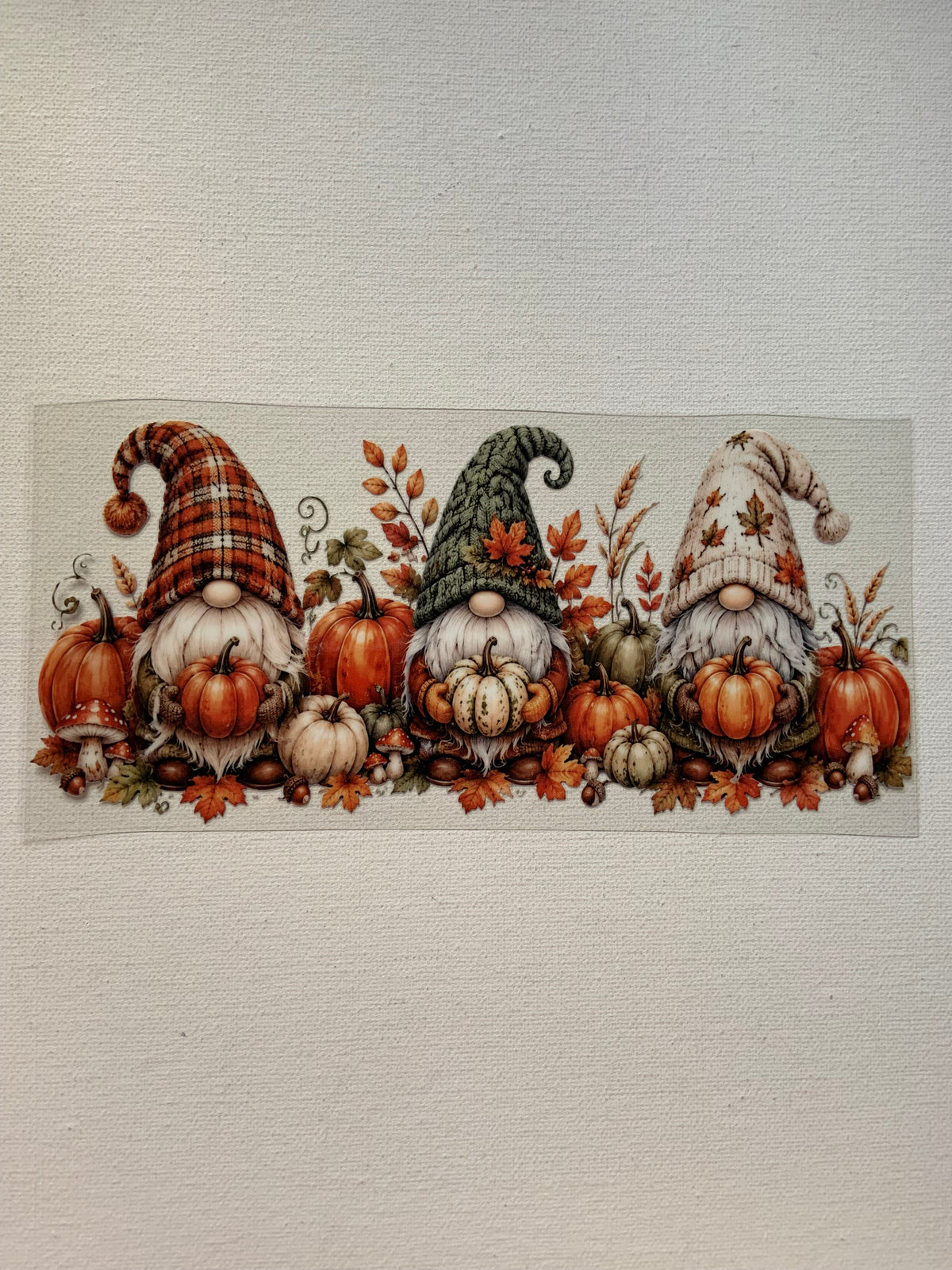 Autumn gnomes decal