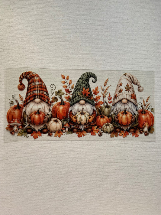 Autumn gnomes decal