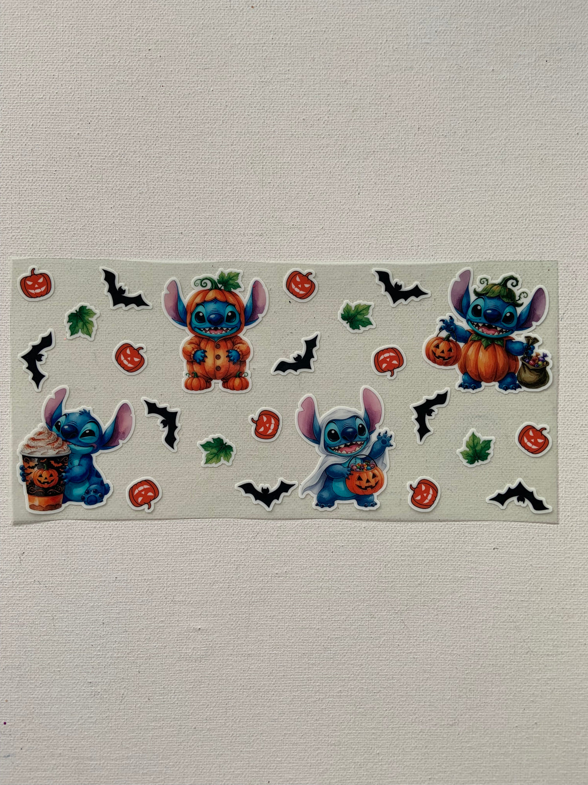 Stitch glow  in the dark decal